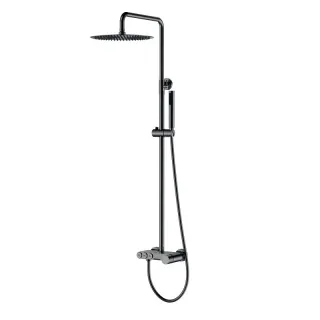 Душевая стойка Boheme Stick Diamond 128-SGM оружейная сталь